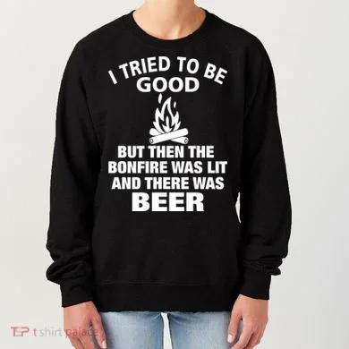 Camping Bonfire And Beer Women's Sweatshirt