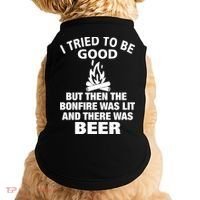 Camping Bonfire And Beer Doggie Tank thumb 0