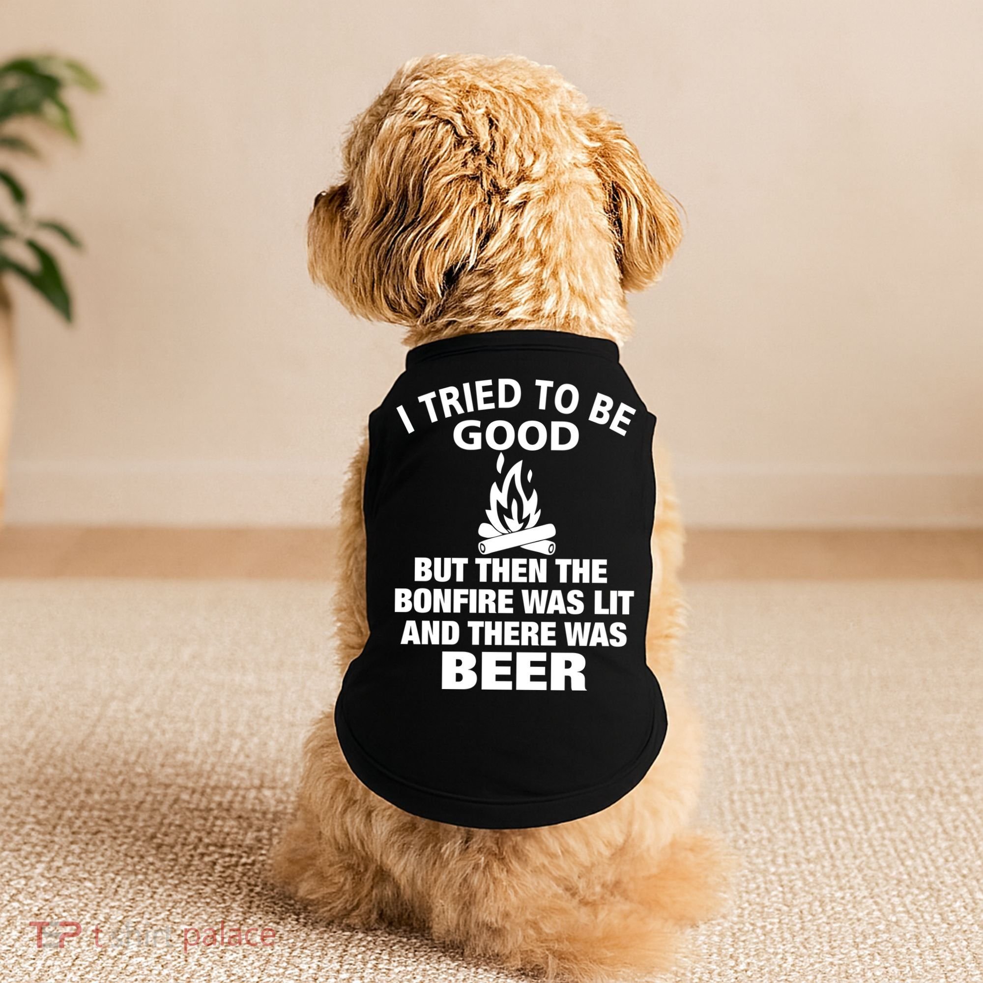 Camping Bonfire And Beer Doggie Tank