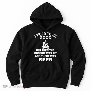 Camping Bonfire And Beer Hoodie