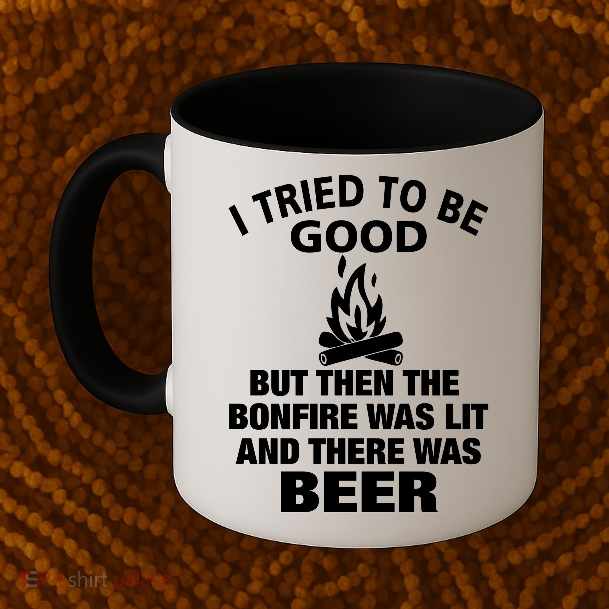 Camping Bonfire And Beer Coffee Mug