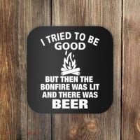 Camping Bonfire And Beer Coaster thumb 0