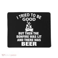 Camping Bonfire And Beer Mousepad thumb 0