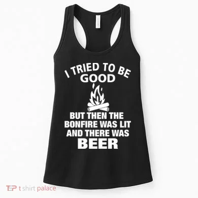Camping Bonfire And Beer Women's Tank Top