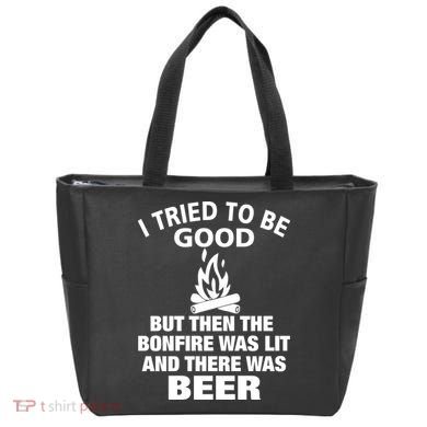 Camping Bonfire And Beer Tote Bag