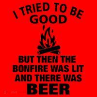 Camping Bonfire And Beer Santa Hat thumb 1