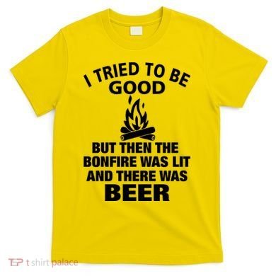 Camping Bonfire And Beer T-Shirt