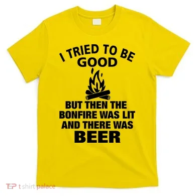 Camping Bonfire And Beer T-Shirt