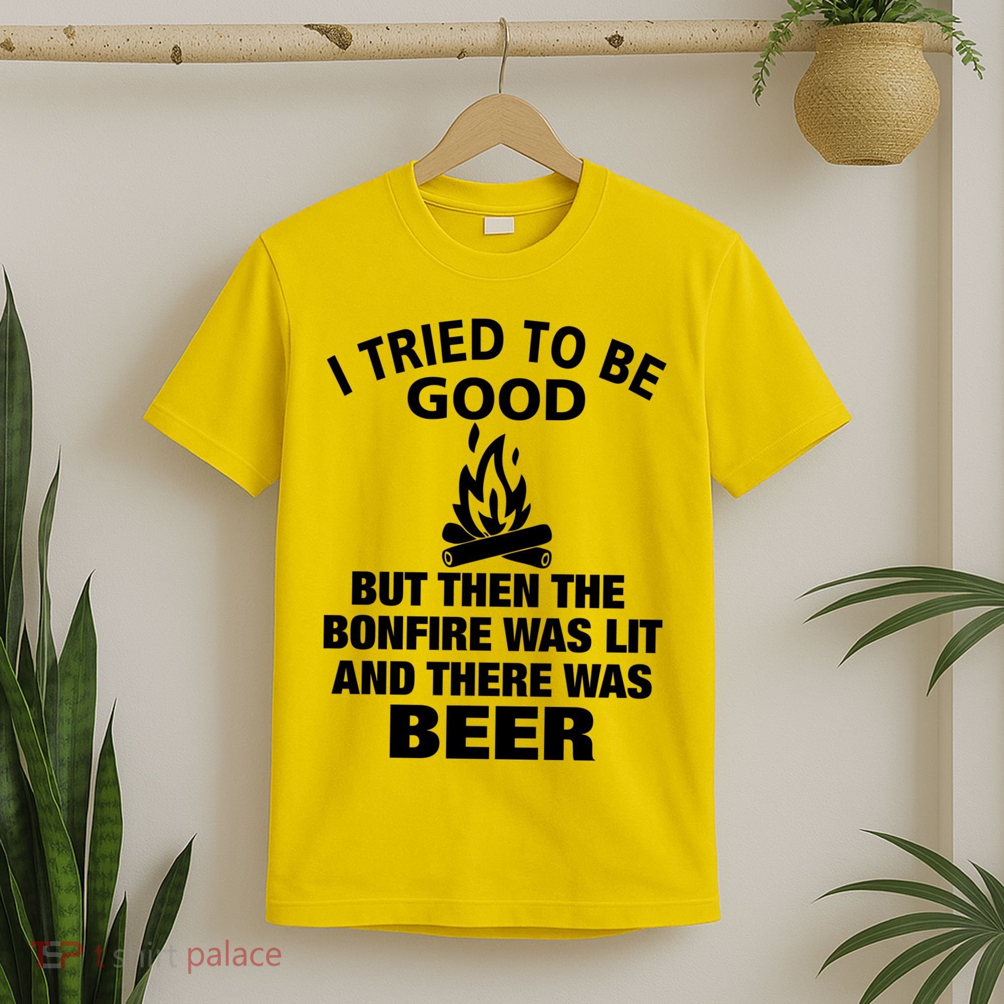 Camping Bonfire And Beer T-Shirt