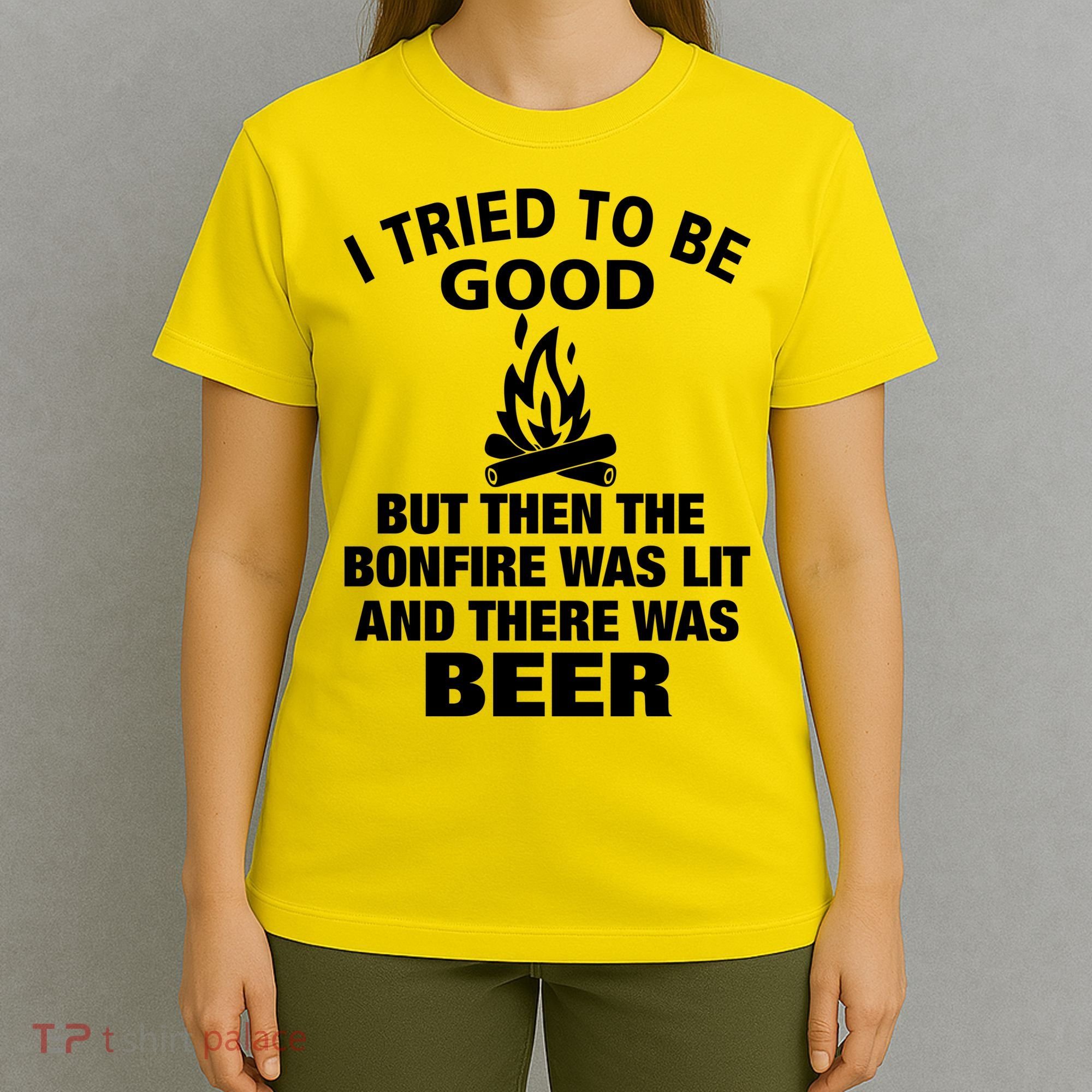 Camping Bonfire And Beer T-Shirt