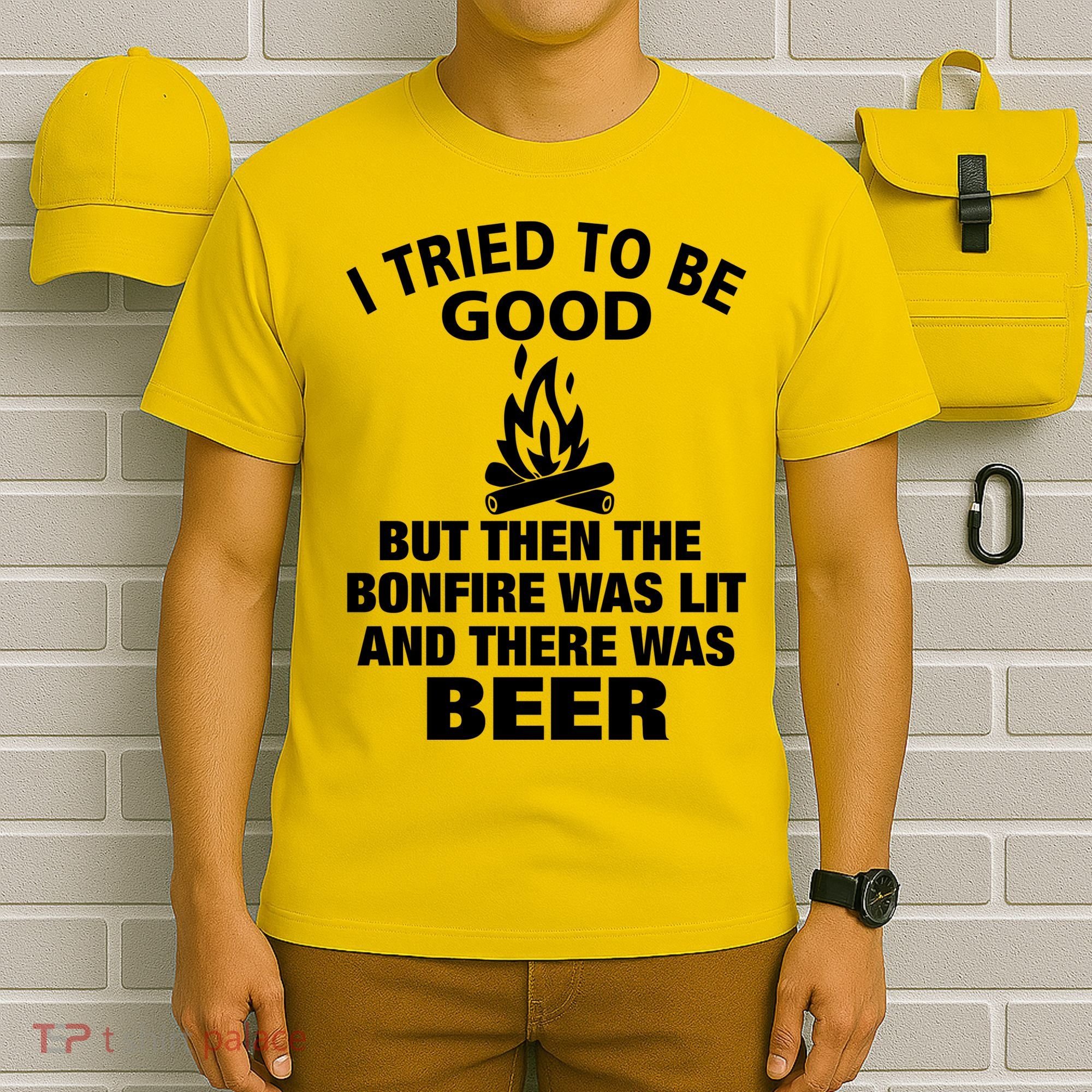 Camping Bonfire And Beer T-Shirt