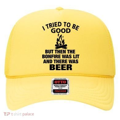 Camping Bonfire And Beer Hat