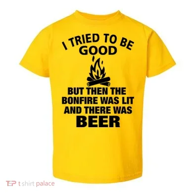 Camping Bonfire And Beer Toddler T-Shirt