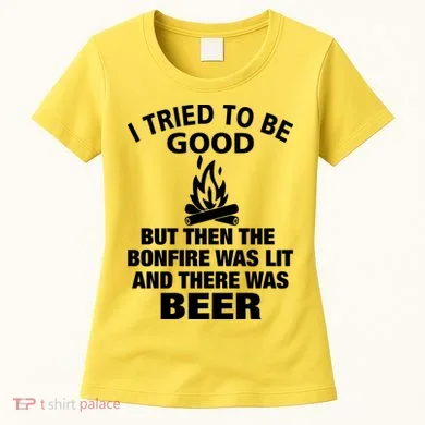 Camping Bonfire And Beer Women's T-Shirt