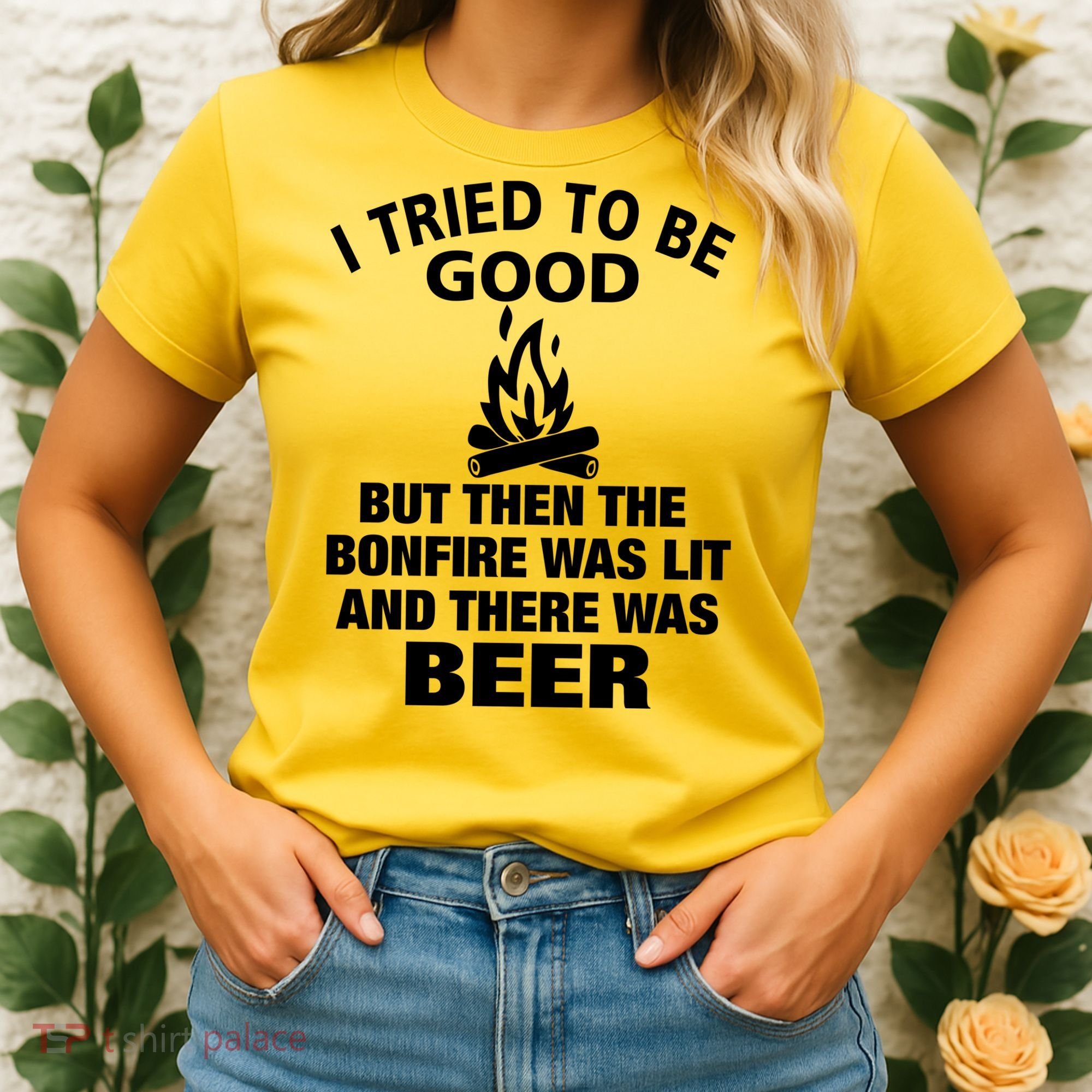 Camping Bonfire And Beer Women's T-Shirt