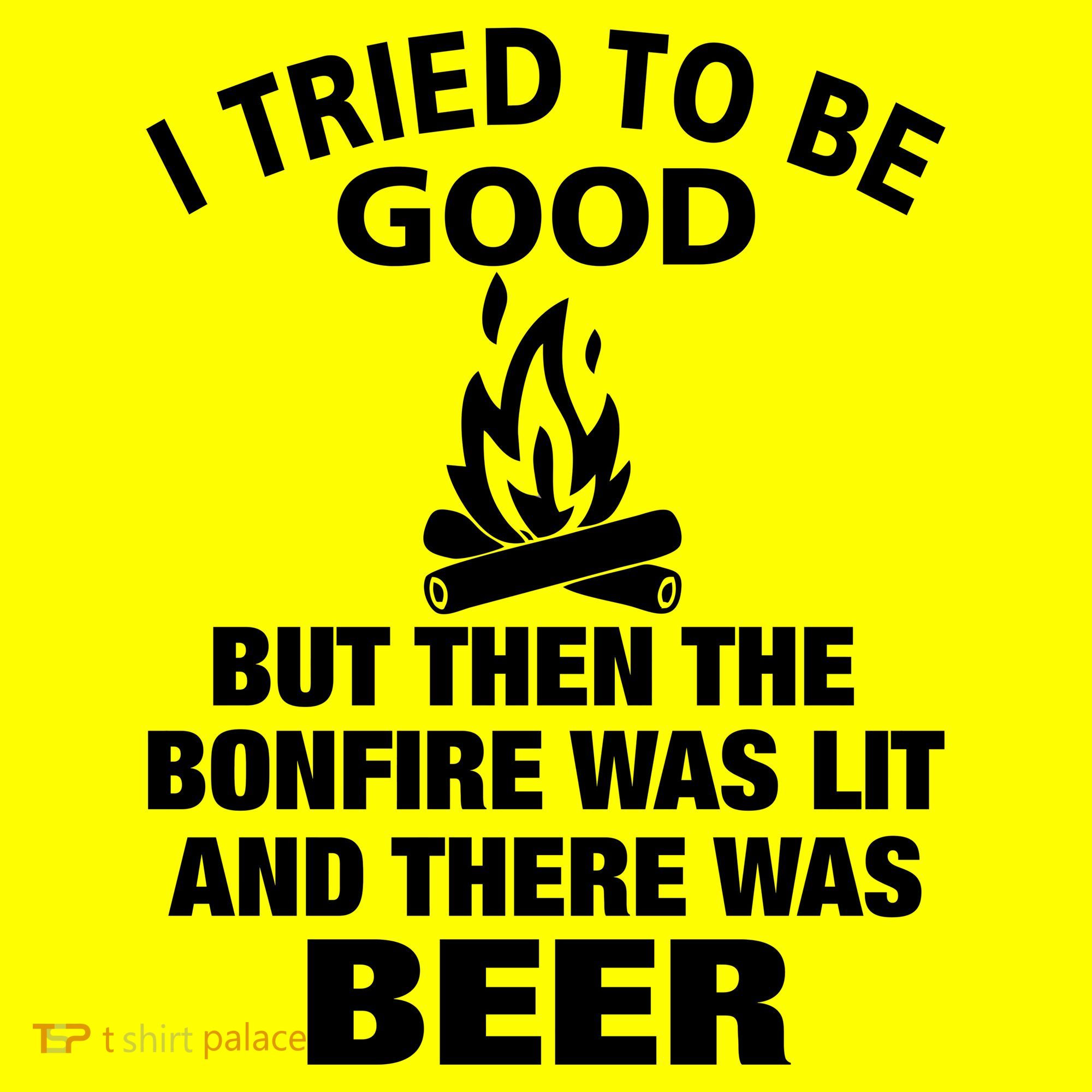 Camping Bonfire And Beer Kids T-Shirt