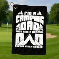 Camping Dad Golf Towel thumb 1