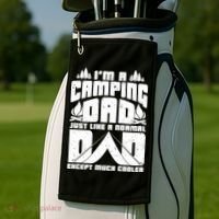Camping Dad Golf Towel thumb 2