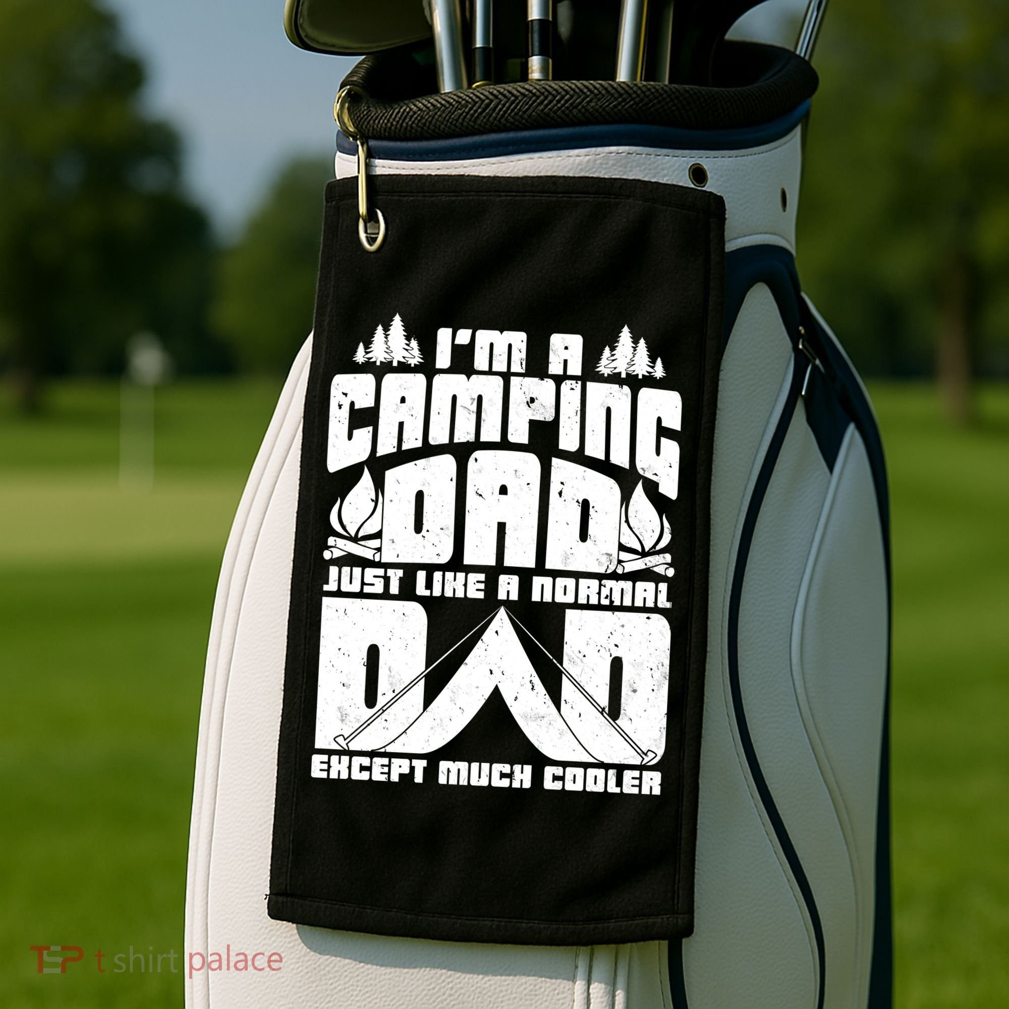 Camping Dad Golf Towel