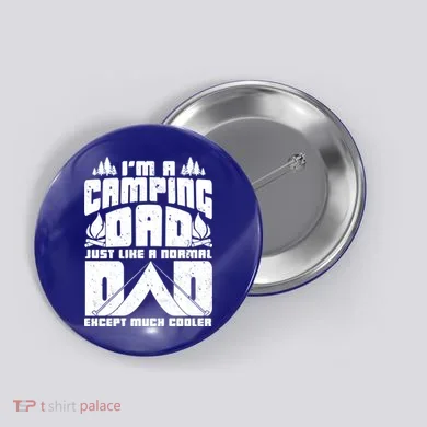 Camping Dad Button