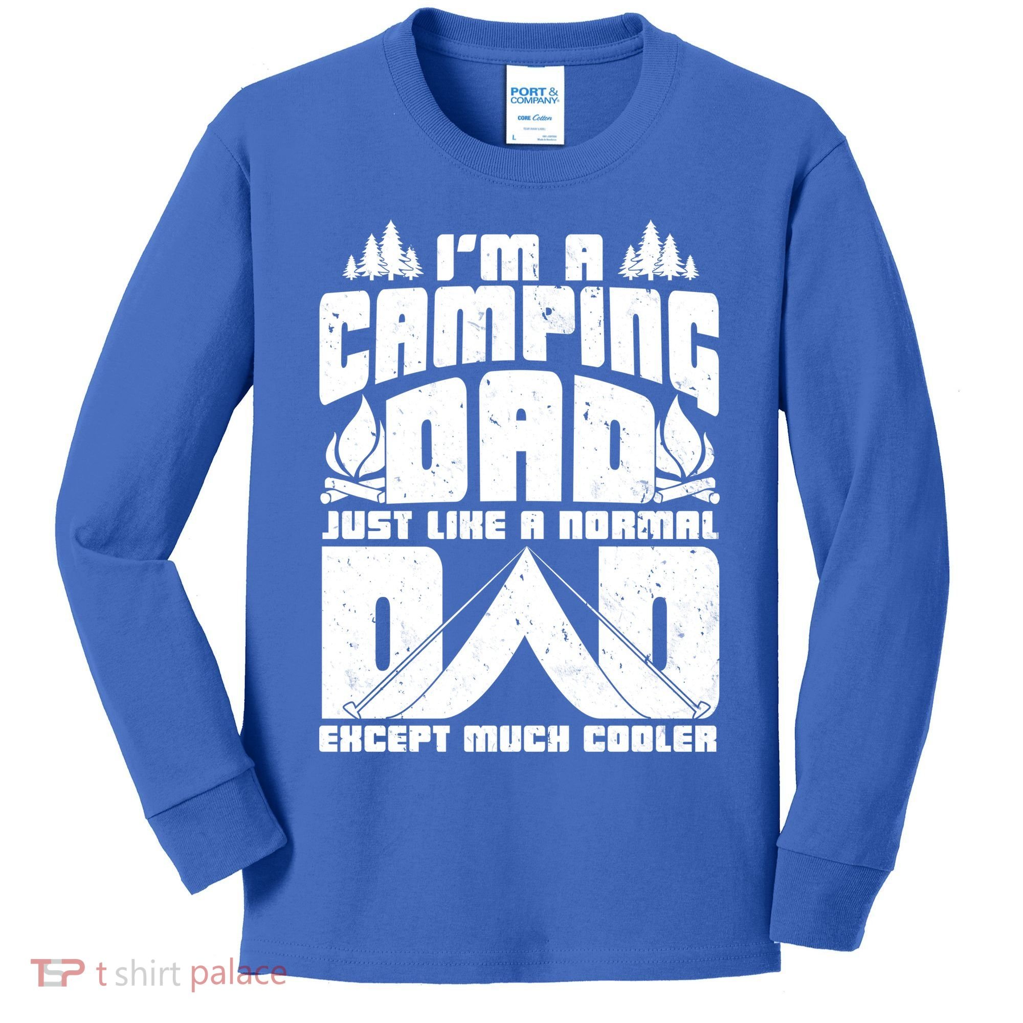 Camping Dad Kids Long Sleeve Shirt