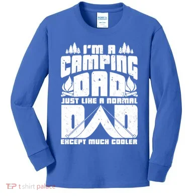 Camping Dad Kids Long Sleeve Shirt