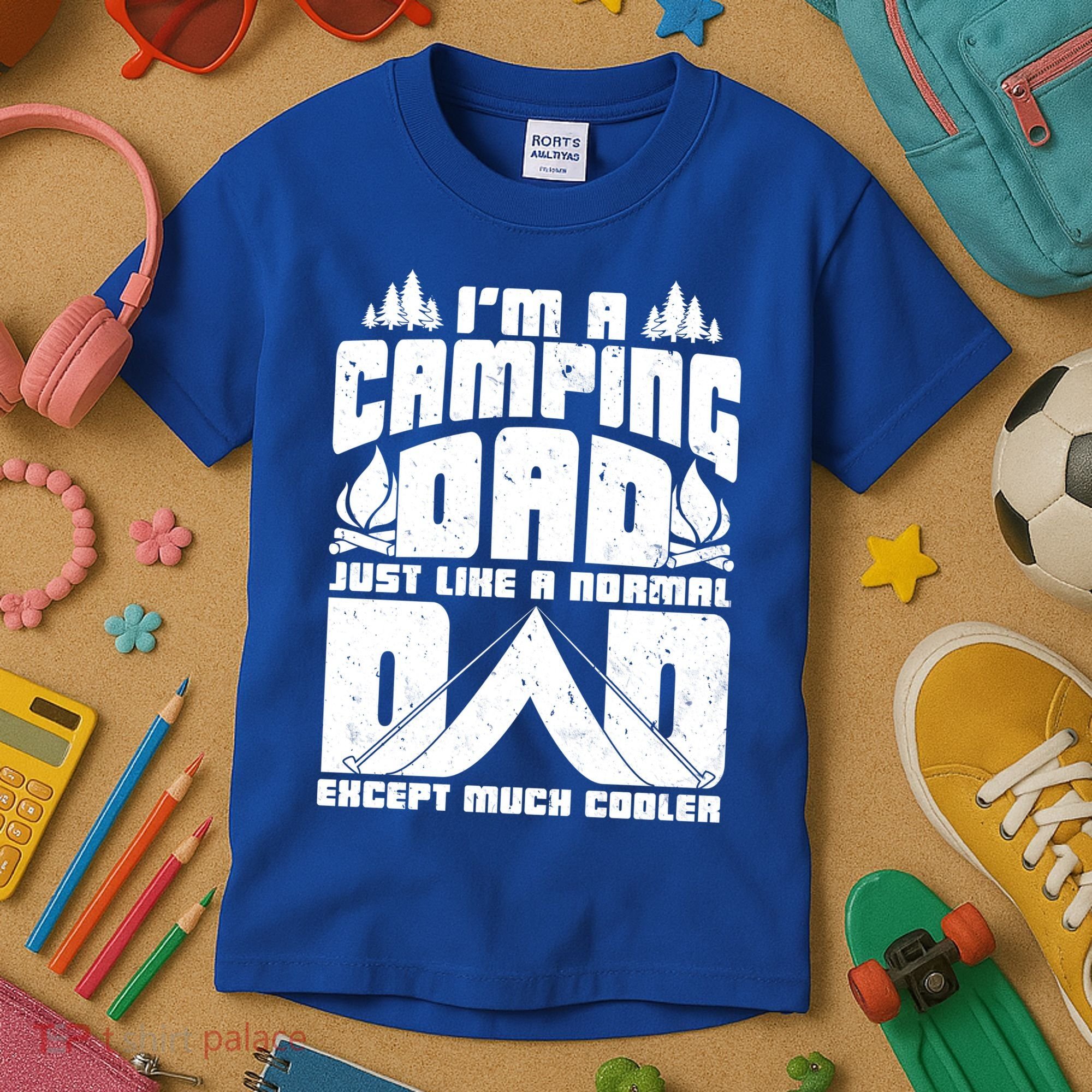 Camping Dad Kids T-Shirt