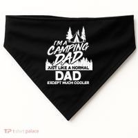 Camping Dad Just Like A Normal Dad But Much Cooler USA-Made Doggie Bandana thumb 0