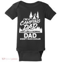 Camping Dad Just Like A Normal Dad But Much Cooler Baby Bodysuit thumb 0
