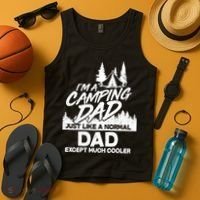 Camping Dad Just Like A Normal Dad But Much Cooler Tank Top thumb 4