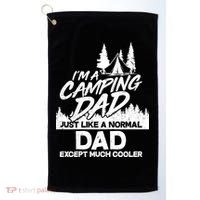 Camping Dad Just Like A Normal Dad But Much Cooler Golf Towel thumb 0