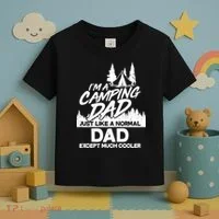 Camping Dad Just Like A Normal Dad But Much Cooler Toddler T-Shirt thumb 3