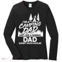 Camping Dad Just Like A Normal Dad But Much Cooler Women's Long Sleeve Shirt thumb 0