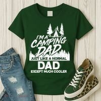 Camping Dad Just Like A Normal Dad But Much Cooler Women's T-Shirt thumb 3