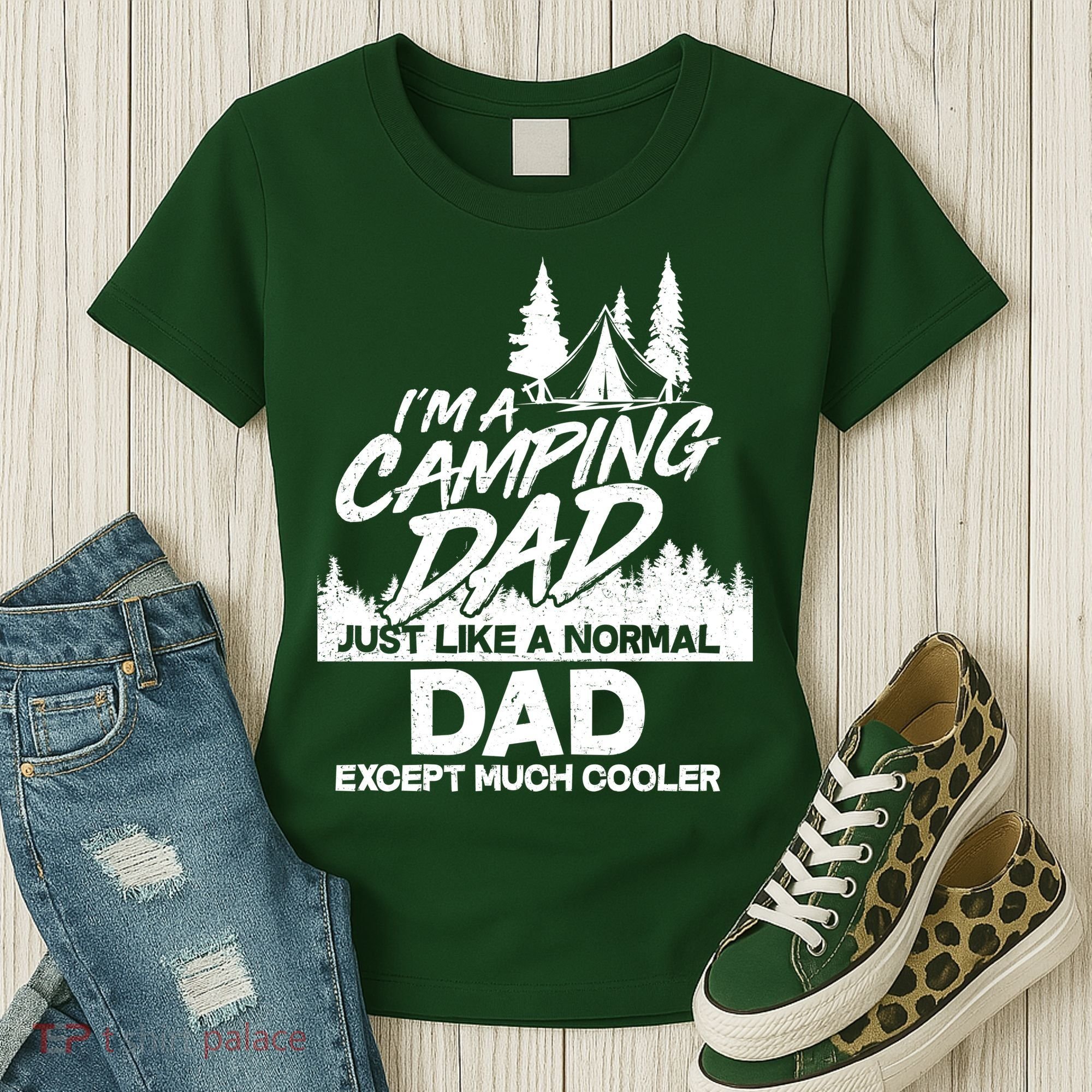 Camping Dad Just Like A Normal Dad But Much Cooler Women's T-Shirt