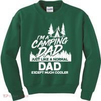 Camping Dad Just Like A Normal Dad But Much Cooler Kids Sweatshirt thumb 0