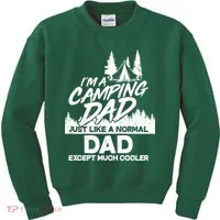 Camping Dad Just Like A Normal Dad But Much Cooler Kids Sweatshirt thumb 0