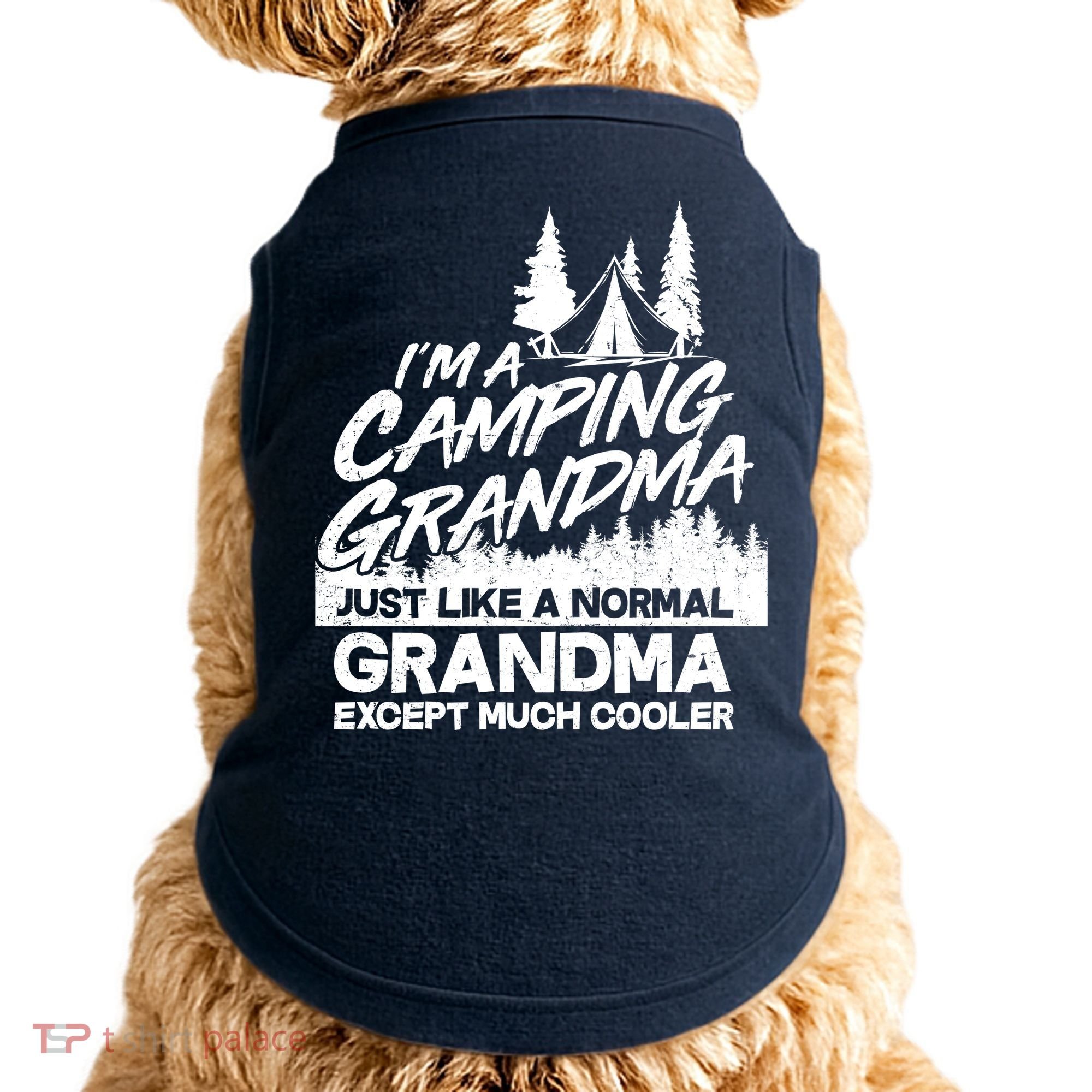 Camping Grandma Doggie Tank