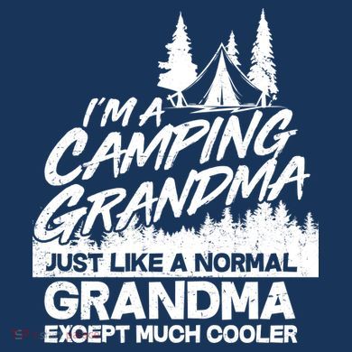 Camping Grandma Comfort Colors Heavyweight Long Sleeve T-Shirt