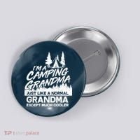 Camping Grandma Button thumb 0