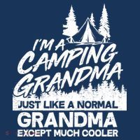 Camping Grandma Button thumb 1
