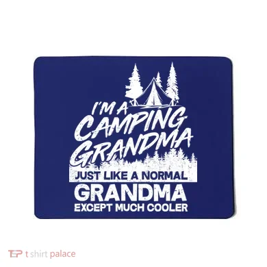 Camping Grandma Mousepad