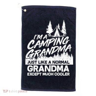 Camping Grandma Golf Towel