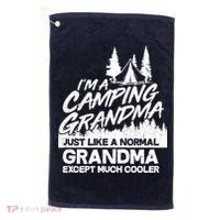 Camping Grandma Golf Towel thumb 0