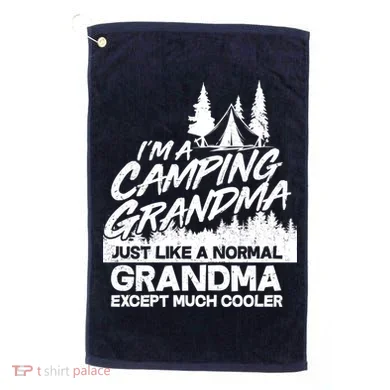 Camping Grandma Golf Towel