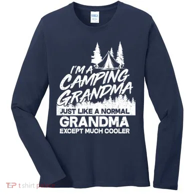 Camping Grandma Women's Long Sleeve Shirt