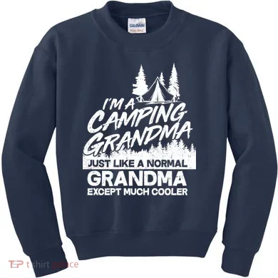 Camping Grandma Kids Sweatshirt