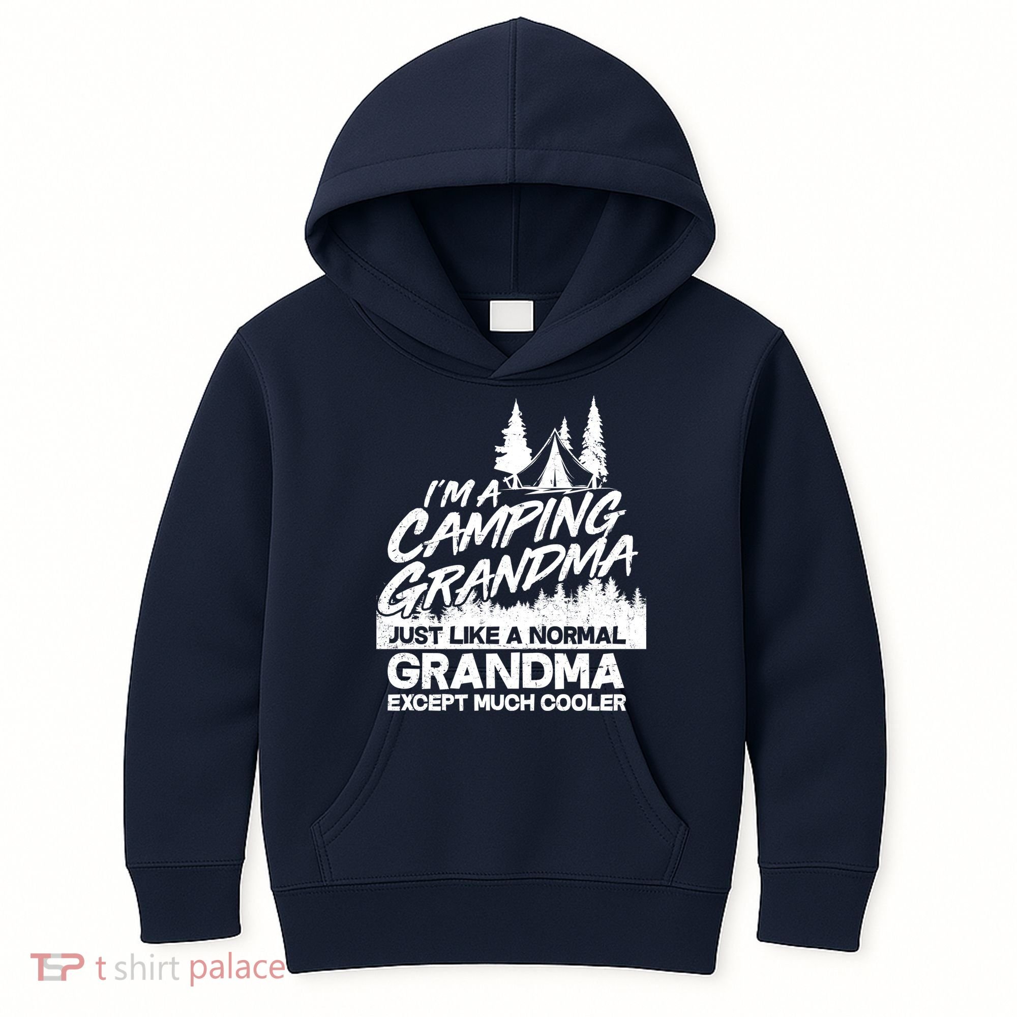 Camping Grandma Kids Hoodie