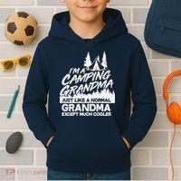 Camping Grandma Kids Hoodie thumb 2