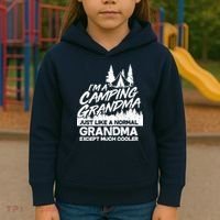 Camping Grandma Kids Hoodie thumb 3